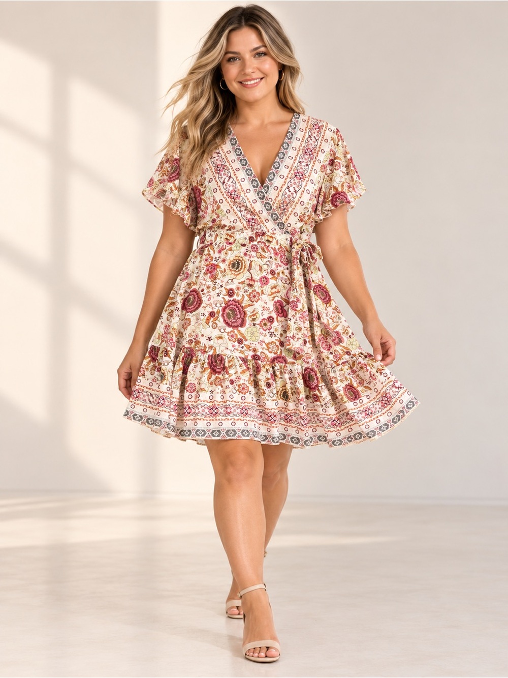 🎉5 for $45🎉 Zesica wrap dress size XL
